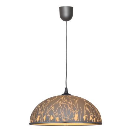 Luster na sajli CIRCLE 1xE27/15W/230V sivo