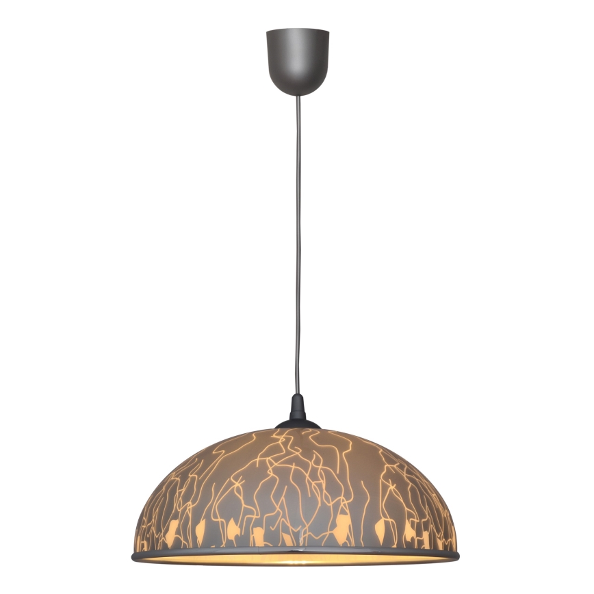 Luster na sajli CIRCLE 1xE27/15W/230V sivo