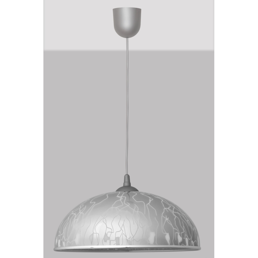 Luster na sajli CIRCLE 1xE27/15W/230V sivo