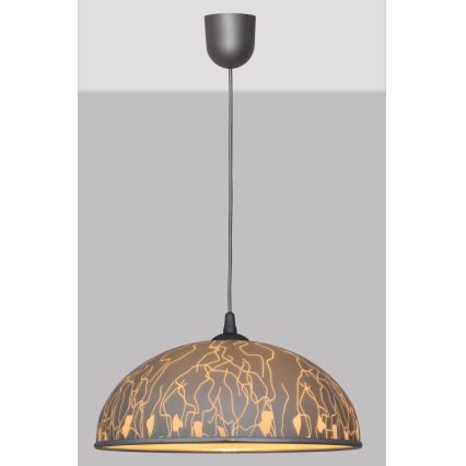 Luster na sajli CIRCLE 1xE27/15W/230V sivo