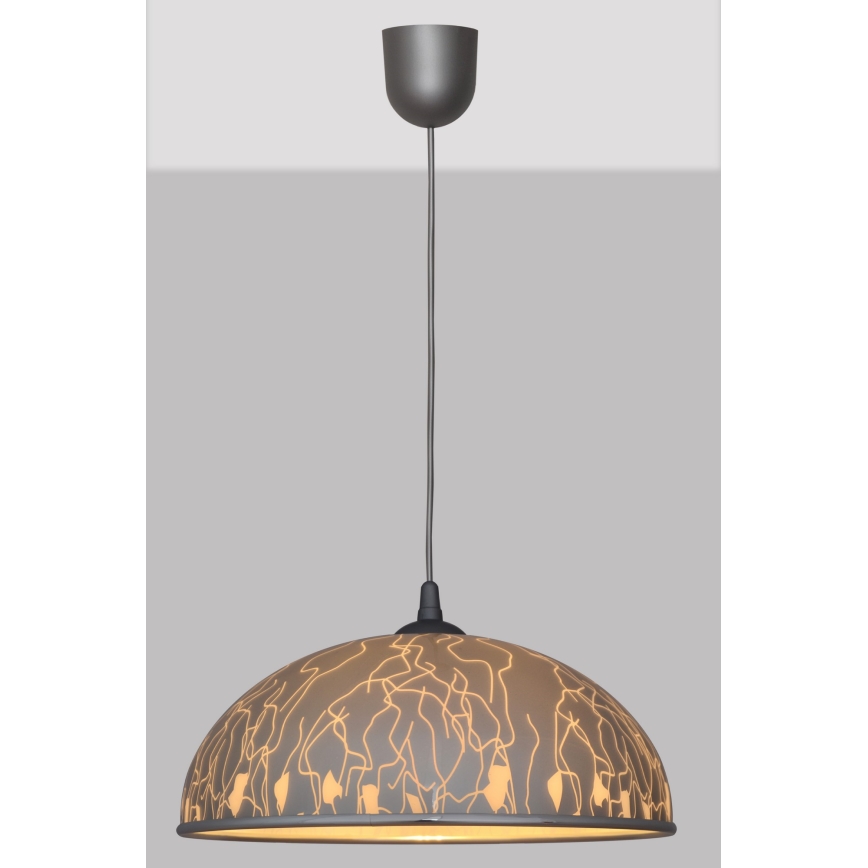 Luster na sajli CIRCLE 1xE27/15W/230V sivo
