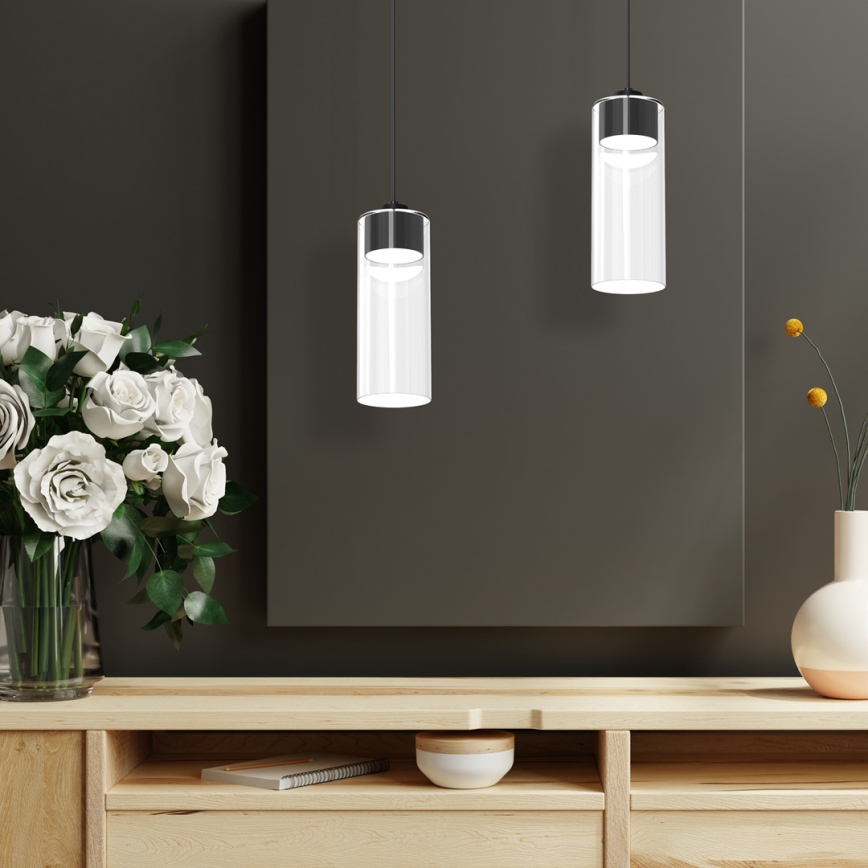 Luster na sajli CLARISSA 1xGX53/12W/230V crno