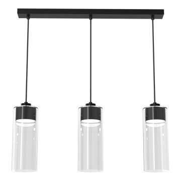 Luster na sajli CLARISSA 3xGX53/12W/230V crno