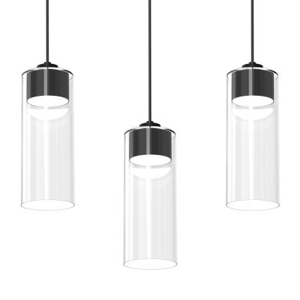 Luster na sajli CLARISSA 3xGX53/12W/230V crno