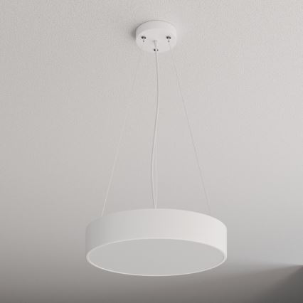 Luster na sajli CLEO 3xE27/24W/230V pr. 40 cm bela