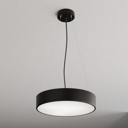 Luster na sajli CLEO 3xE27/24W/230V pr. 40 cm crno
