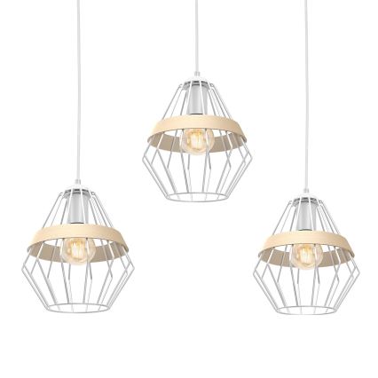 Luster na sajli CLIF 3xE27/60W/230V