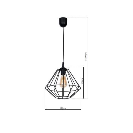 Luster na sajli COLIN 1xE27/60W/230V