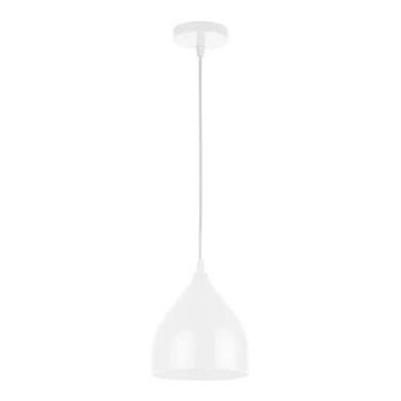 Luster na sajli COMO 1xE27/60W/230V pr. 17 cm bela