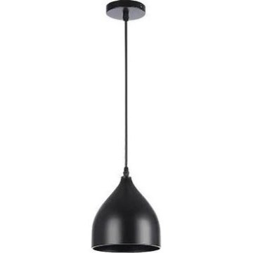 Luster na sajli COMO 1xE27/60W/230V pr. 17 cm crno