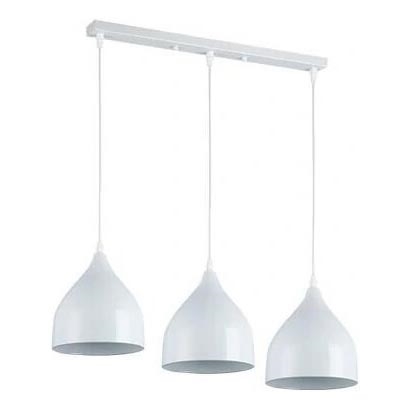 Luster na sajli COMO 3xE27/60W/230V bela