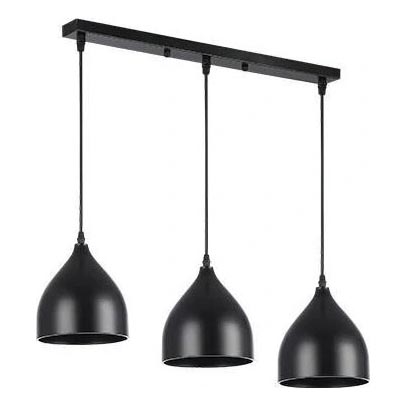 Luster na sajli COMO 3xE27/60W/230V crno