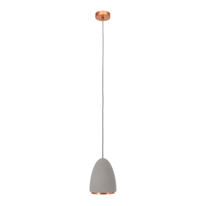 Luster na sajli CONCRETE 1xGU10/5W/230V sivo/bakrena