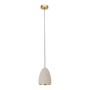Luster na sajli CONCRETE 1xGU10/5W/230V sivo/zlatna