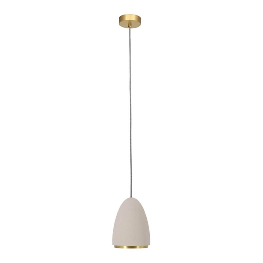 Luster na sajli CONCRETE 1xGU10/5W/230V sivo/zlatna
