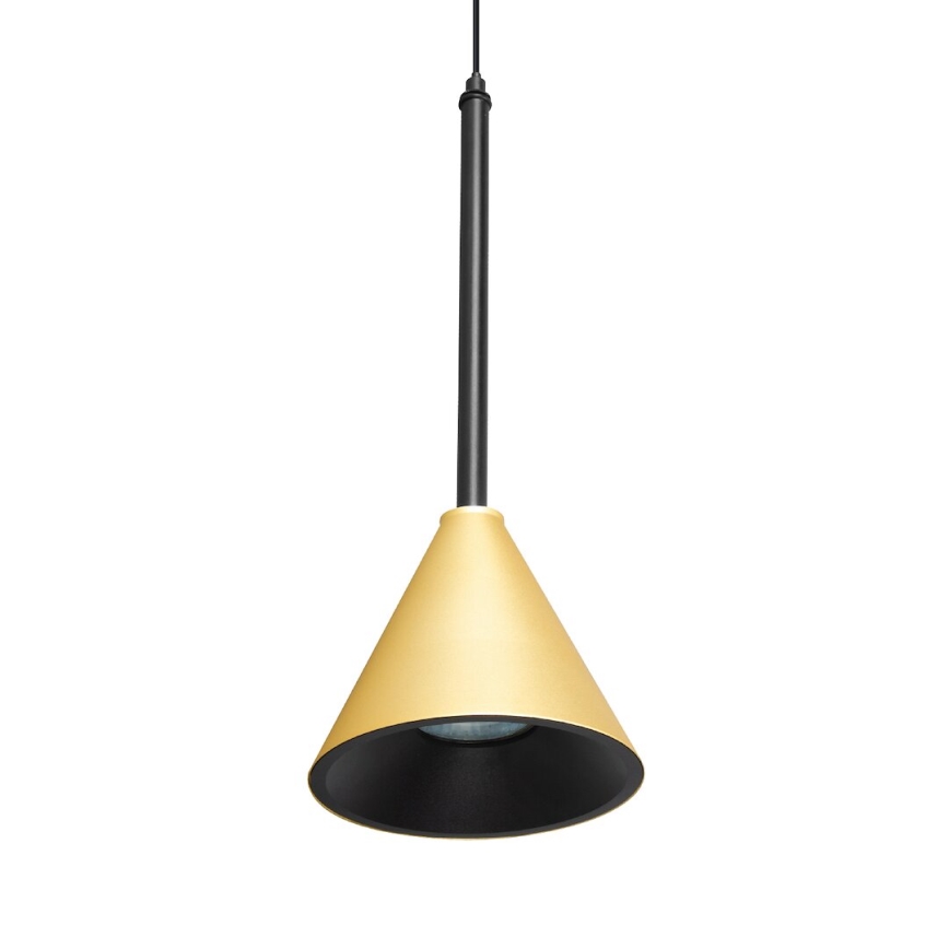 Luster na sajli CONE 1xGU10/10W/230V zlatna/crno