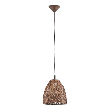 Luster na sajli CONGO 1xE27/15W/230V braon