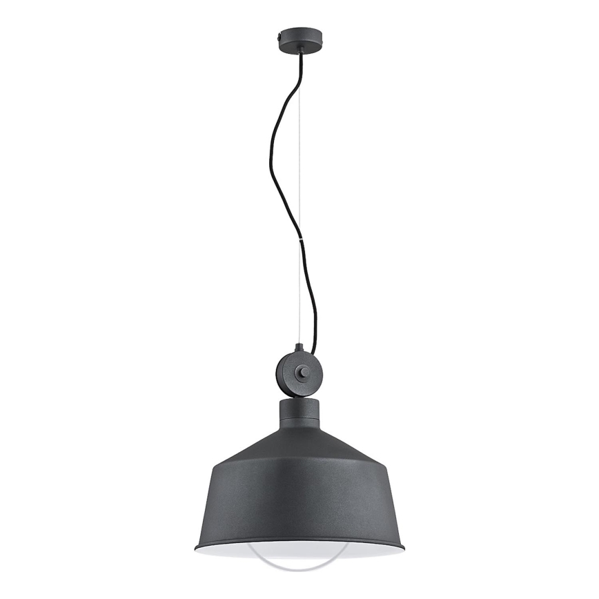 Luster na sajli CORA 1xE27/15W/230V sivo
