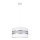 Luster na sajli CORAL 1xE27/60W/230V bela