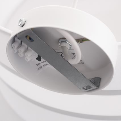 Luster na sajli CORAL 1xE27/60W/230V bela