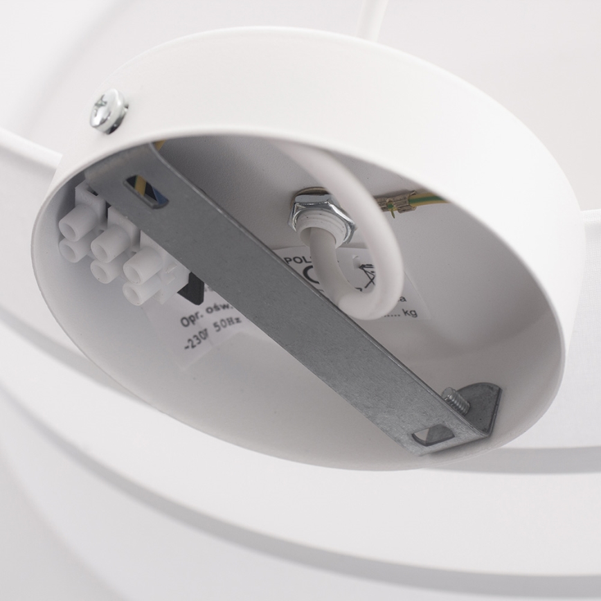 Luster na sajli CORAL 1xE27/60W/230V bela