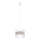 Luster na sajli CORAL 1xE27/60W/230V bela