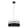 Luster na sajli CORAL 1xE27/60W/230V crno-bela