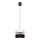 Luster na sajli CORAL 1xE27/60W/230V crno-bela