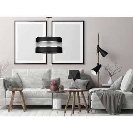 Luster na sajli CORAL 1xE27/60W/230V crno