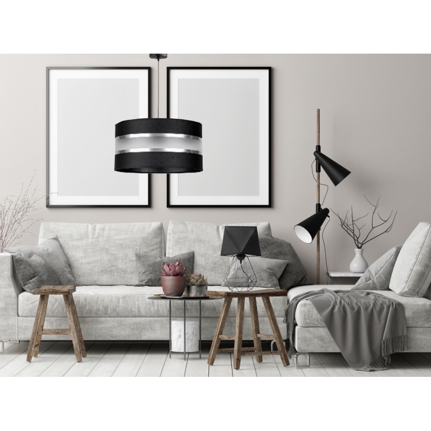 Luster na sajli CORAL 1xE27/60W/230V crno