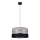 Luster na sajli CORAL 1xE27/60W/230V crno-siva