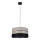 Luster na sajli CORAL 1xE27/60W/230V crno-siva