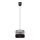 Luster na sajli CORAL 1xE27/60W/230V crno-siva