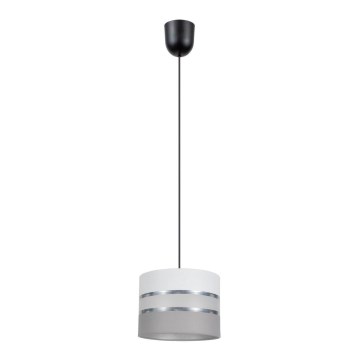 Luster na sajli CORAL 1xE27/60W/230V pr. 20 cm bela/sivo