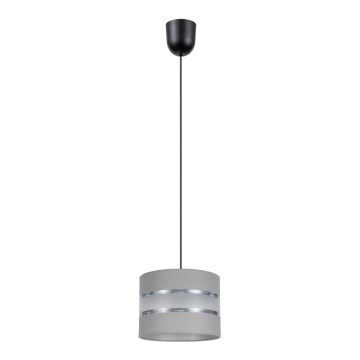 Luster na sajli CORAL 1xE27/60W/230V pr. 20 cm sivo