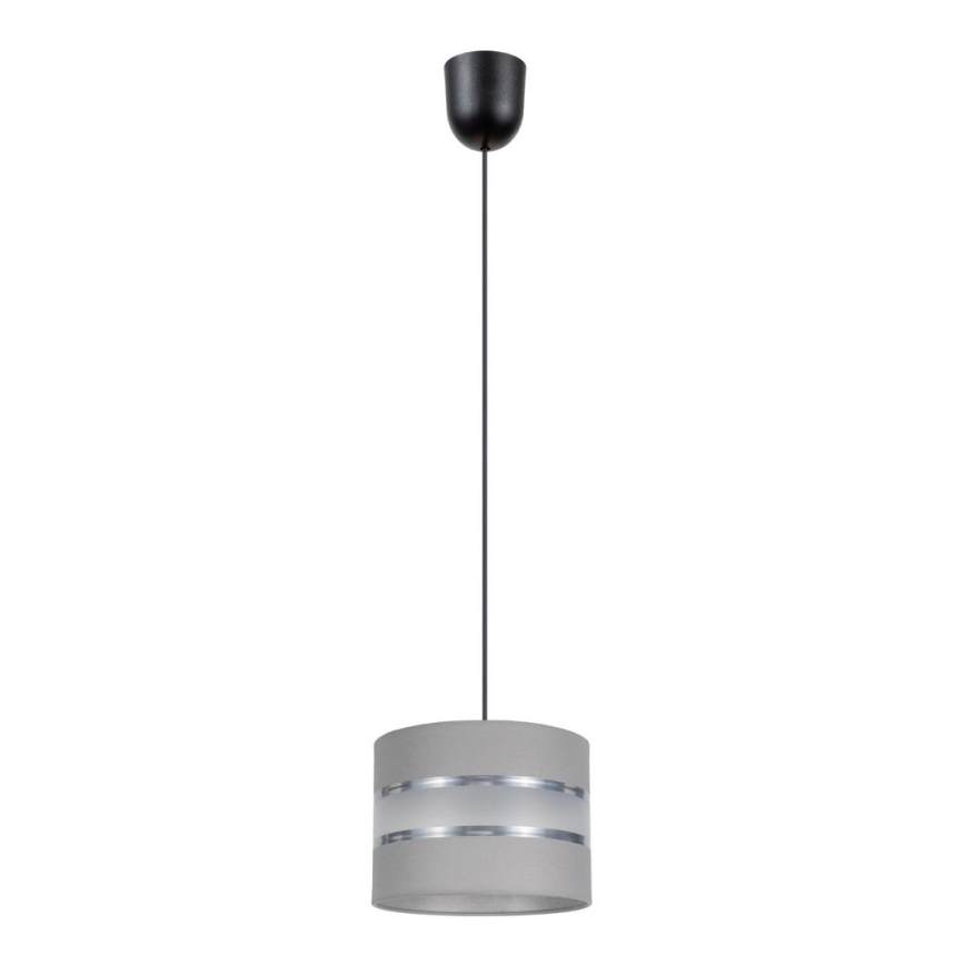 Luster na sajli CORAL 1xE27/60W/230V pr. 20 cm sivo