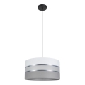 Luster na sajli CORAL 1xE27/60W/230V pr. 40 cm bela/sivo