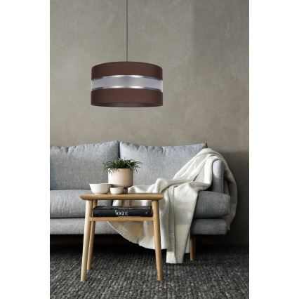 Luster na sajli CORAL 1xE27/60W/230V pr. 40 cm braon