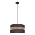 Luster na sajli CORAL 1xE27/60W/230V pr. 40 cm braon