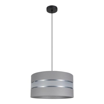 Luster na sajli CORAL 1xE27/60W/230V pr. 40 cm sivo