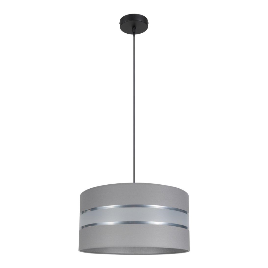 Luster na sajli CORAL 1xE27/60W/230V pr. 40 cm sivo