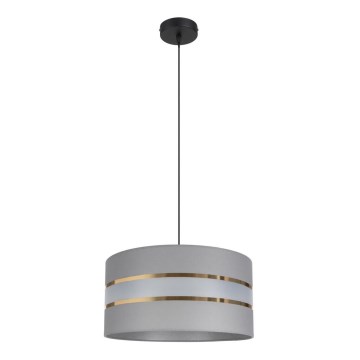 Luster na sajli CORAL 1xE27/60W/230V pr. 40 cm sivo