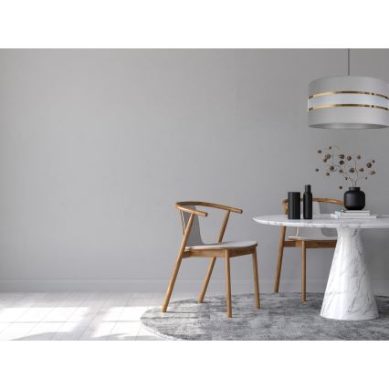 Luster na sajli CORAL 1xE27/60W/230V pr. 40 cm sivo