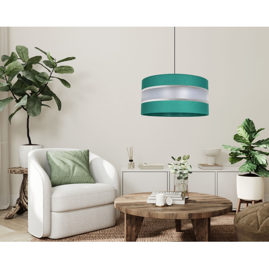 Luster na sajli CORAL 1xE27/60W/230V pr. 40 cm zelena