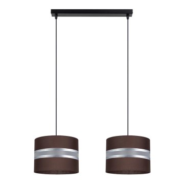 Luster na sajli CORAL 2xE27/60W/230V braon
