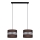 Luster na sajli CORAL 2xE27/60W/230V braon