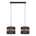 Luster na sajli CORAL 2xE27/60W/230V braon