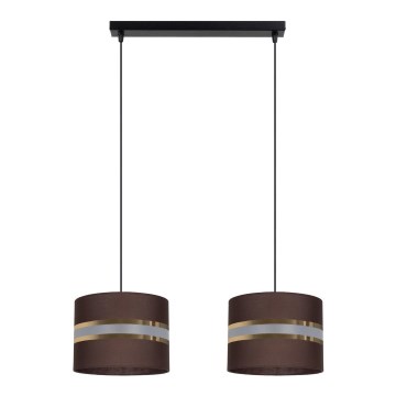 Luster na sajli CORAL 2xE27/60W/230V braon
