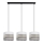 Luster na sajli CORAL 3xE27/60W/230V bela/sivo
