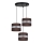 Luster na sajli CORAL 3xE27/60W/230V braon